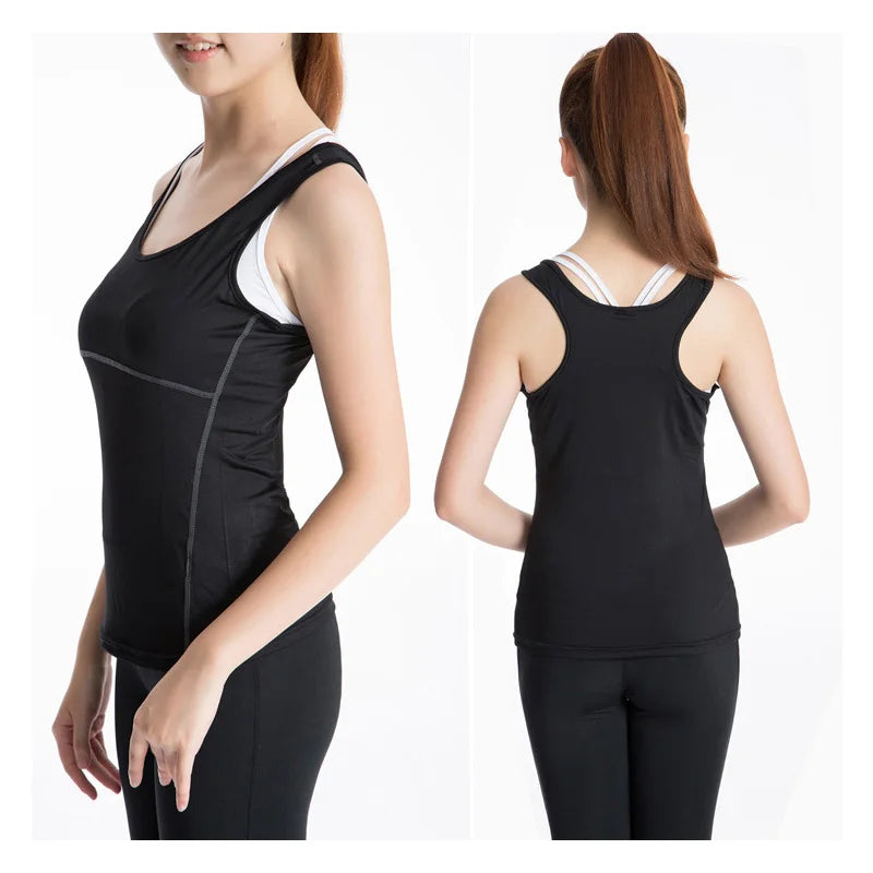 Yoga Shirt Sport Running  Quick Dry Vest High elasticity Tight fitting fitness Women GYM Clothing bodybuilding T shirt