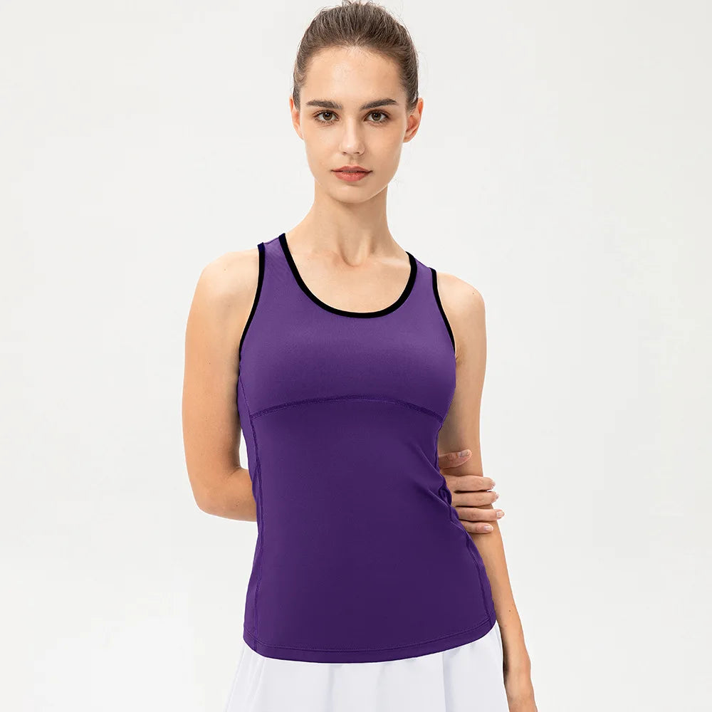 Yoga Shirt Sport Running  Quick Dry Vest High elasticity Tight fitting fitness Women GYM Clothing bodybuilding T shirt