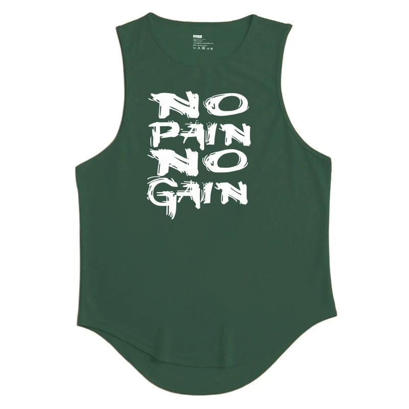 Gym Top Men Men's Clothing Fitness Clothes Shirt Bodybuilding Vests Man Vest Singlet Singlets Muscular Stringer T-shirts Tops