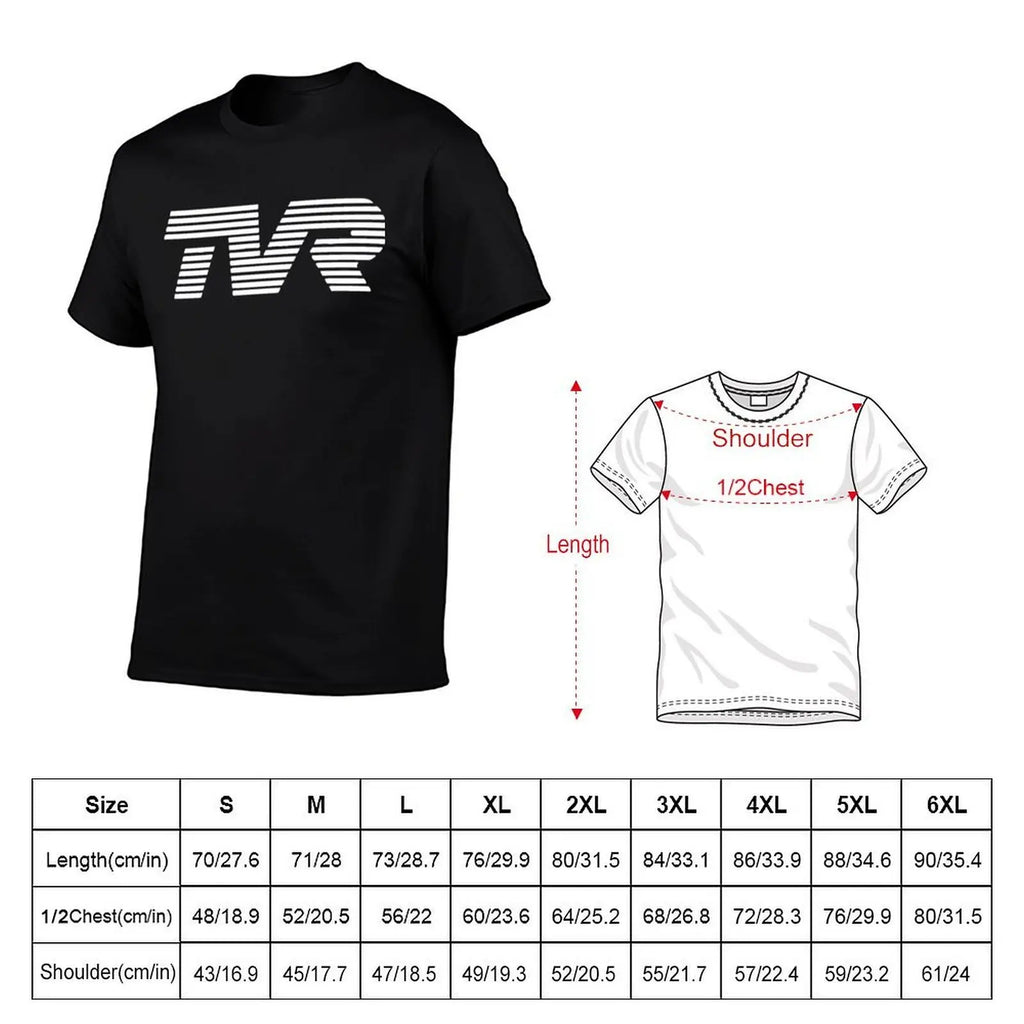 logo Tvr shirt t classic T-Shirt Trendy Print Short Sleeve T-Shirt