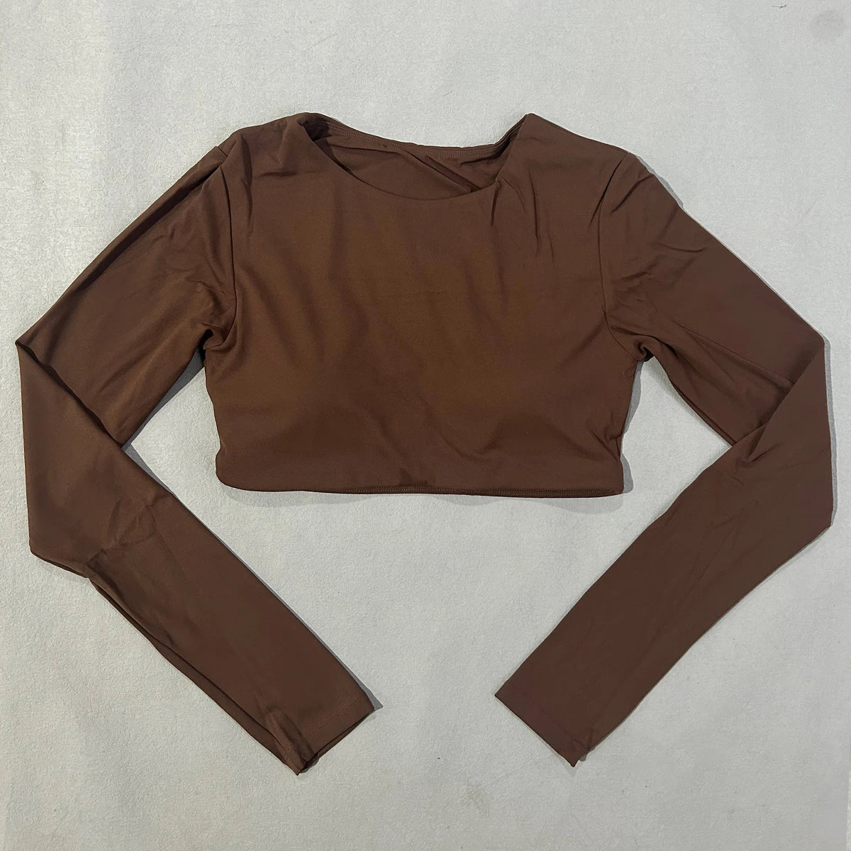 Yoga Shirts For Women Long Sleeve With Padded Fitness Running Gym Clothes Workout Dry Fit Breathable High Elastic Sports Top