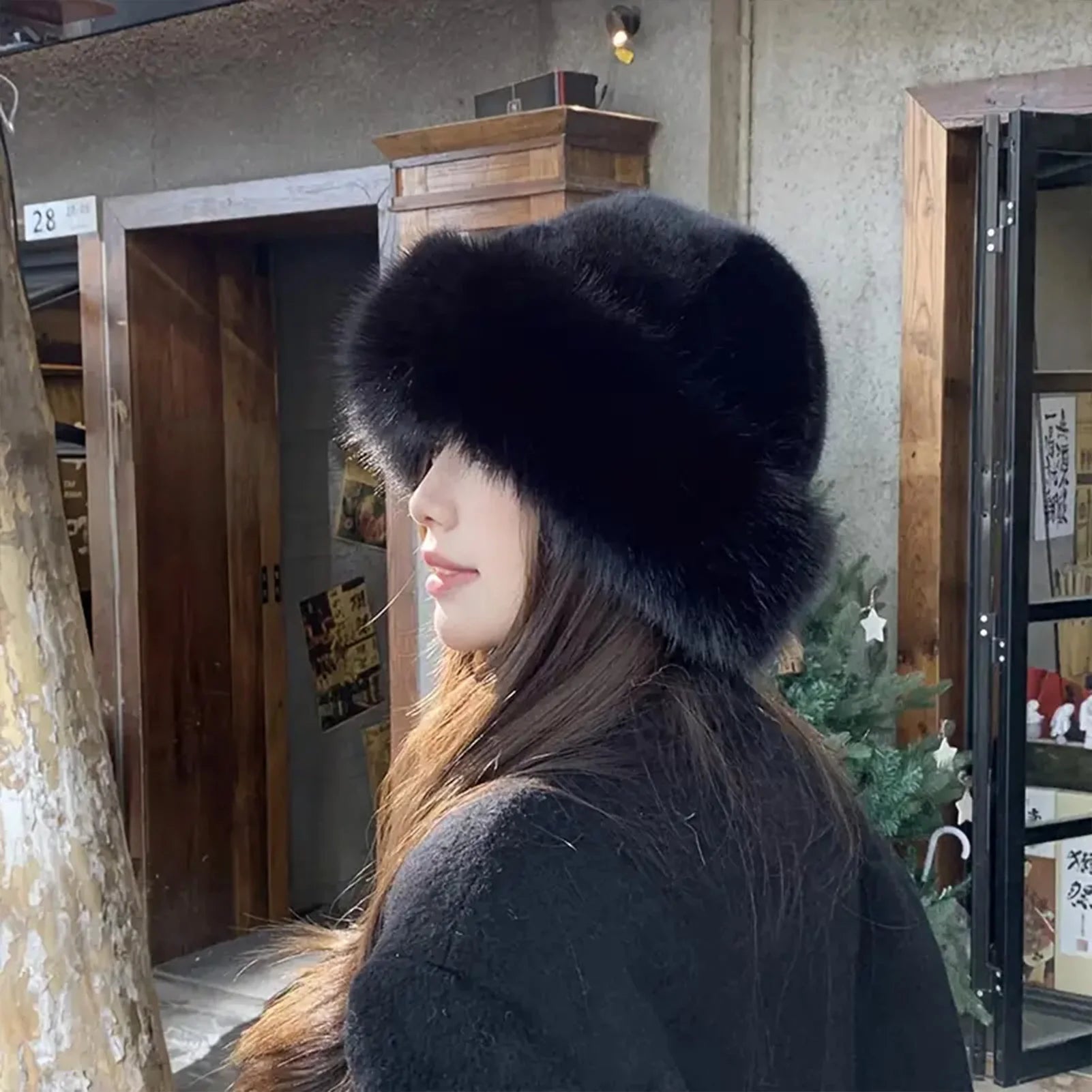 Furry Hats For Women, Autumn Winter Korean Style Warm Hats, Solid Color Flattering Mongolian Hats, Thickened Winter Outfits
