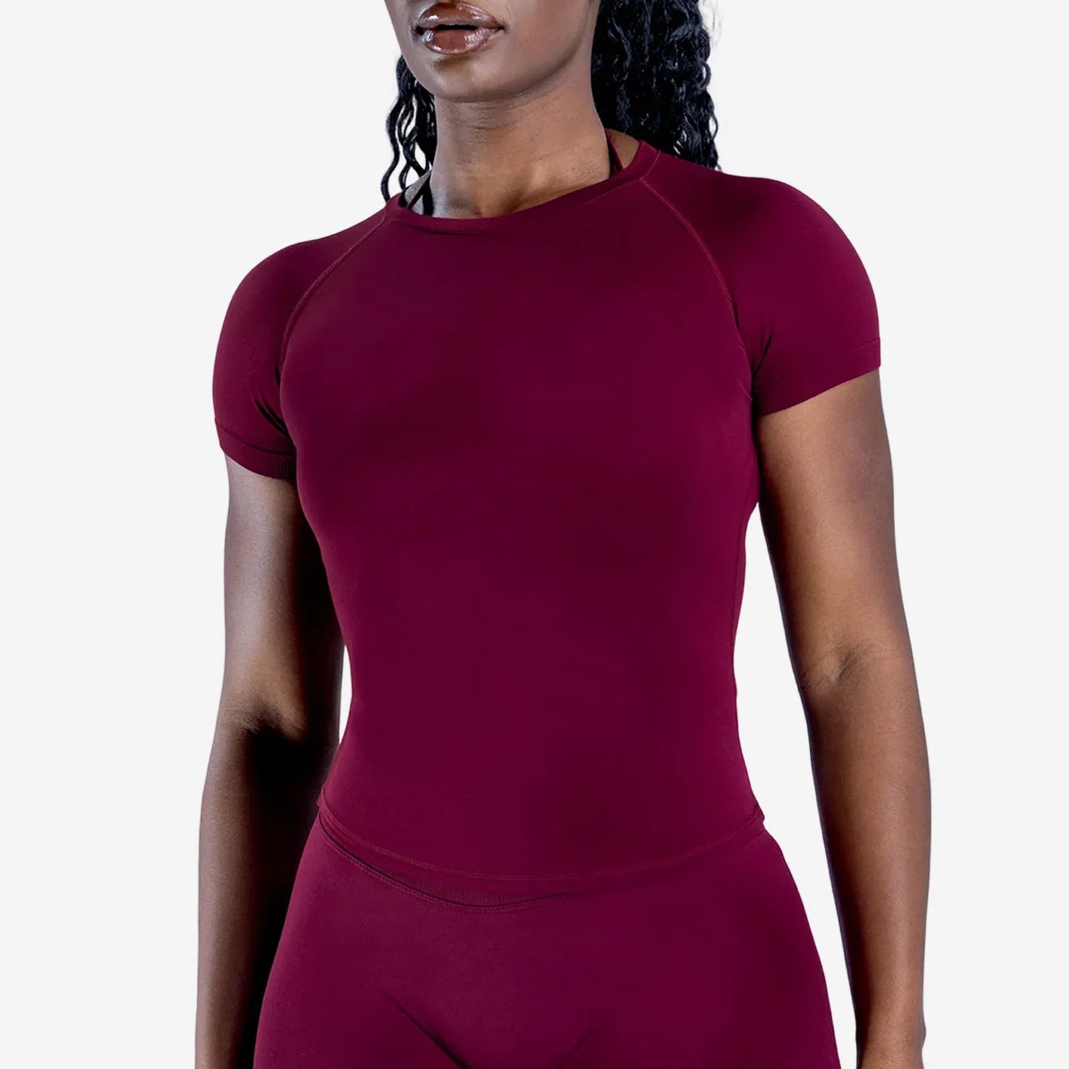Yoga Shirts Women Fitness Impact Short Sleeve Top Gym Workout Sports Blouse Quick Dry Breathable Running Versatile Solid Color