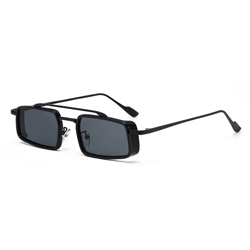 Trend Double-rail Sun Glasses - Fashionable, Business-style, Uv-resistant, Small Frame, For Driving Car Sunglasses8854X