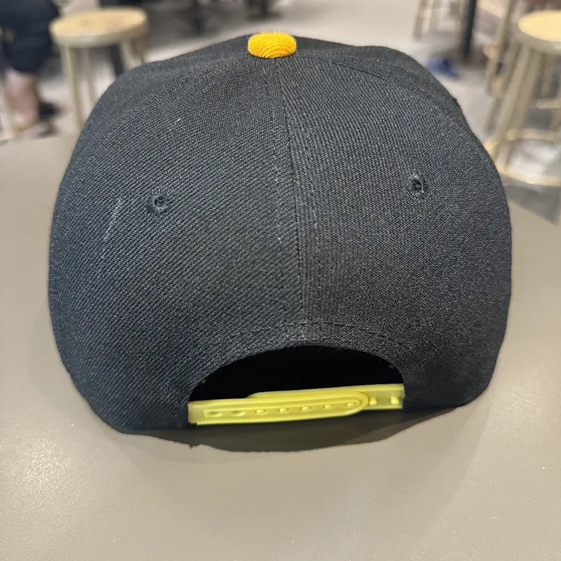Hip-Hop Hat for Men, Spring and Autumn Big Head Flat Brim  for Women,  Celebrity Baseball Cap, Summer Street Dance Student Hat