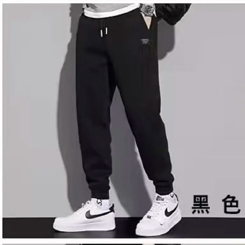 Men's pants, fashionable casual pants, solid color breathable loose pants, straight pull pants, street wear