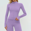 Women's Yoga Shirts Gym Workout Tops Sports Long Sleeve Fitness Zipper Coats Female Quick Dry Outdoor Sports Jacket Gym Clothes