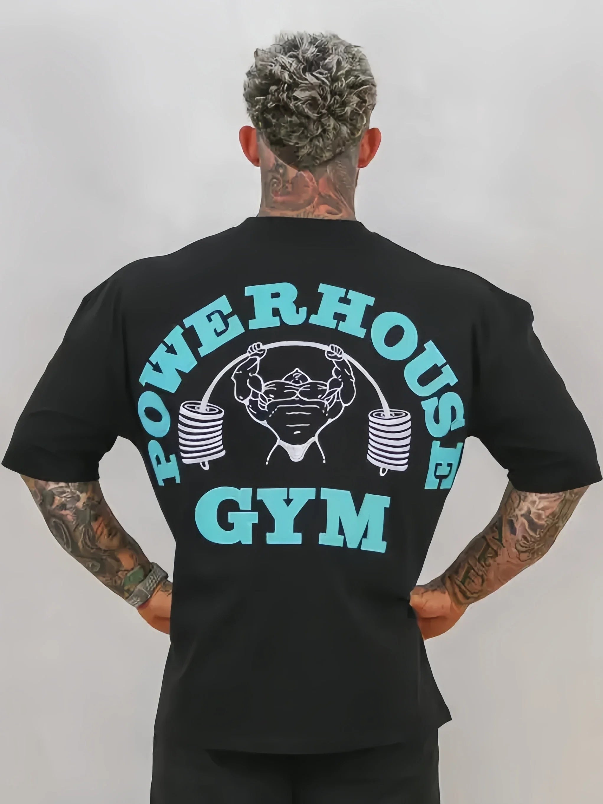 GYM Men's Fitness T-shirt - Breathable and Sweat-absorbent. Made of Pure Cotton, It Is Soft and Comfortable To Wear.