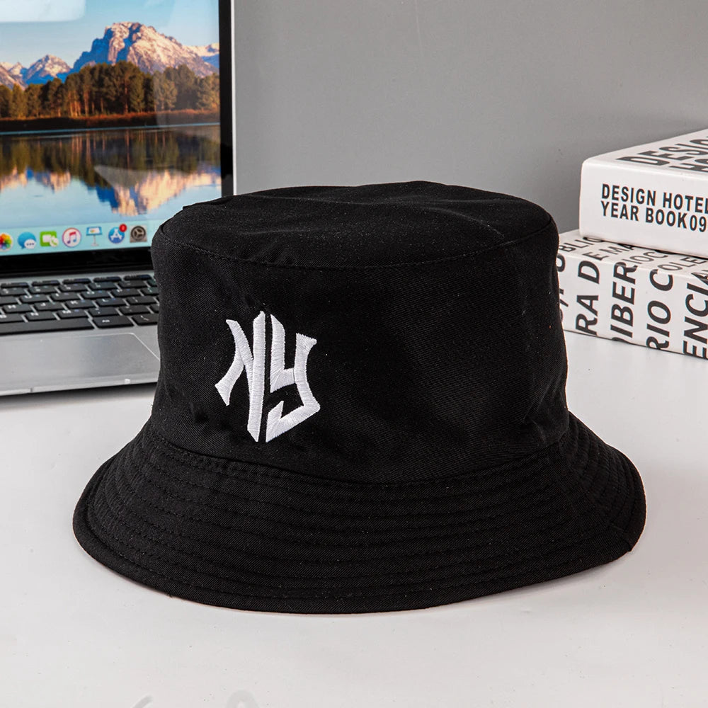 New trendy fisherman hats and sun hats for both men and women, sporty and casual couple hats, large brims for all four seasons i