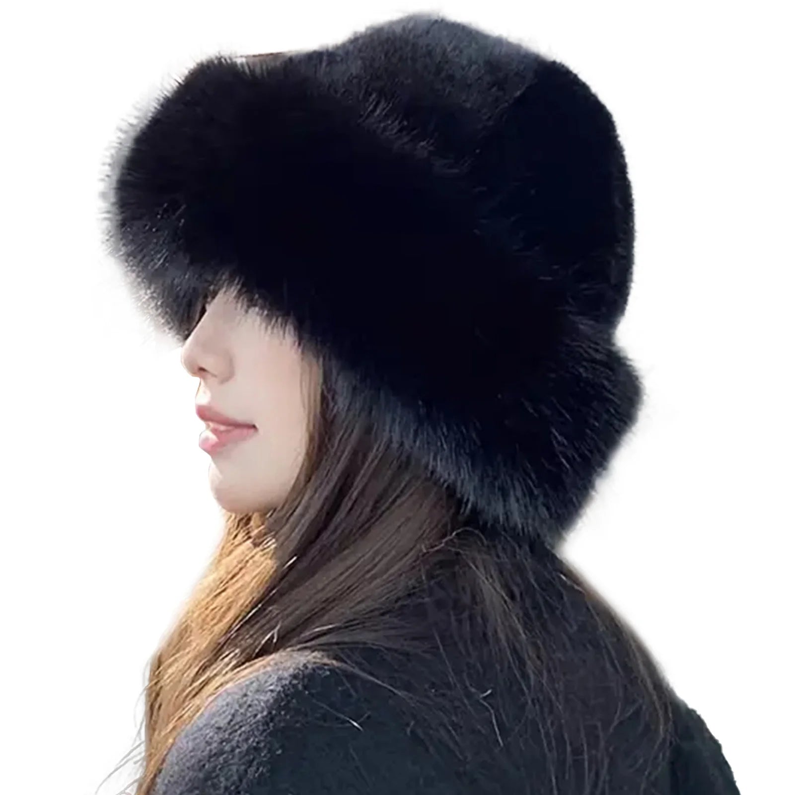 Furry Hats For Women, Autumn Winter Korean Style Warm Hats, Solid Color Flattering Mongolian Hats, Thickened Winter Outfits