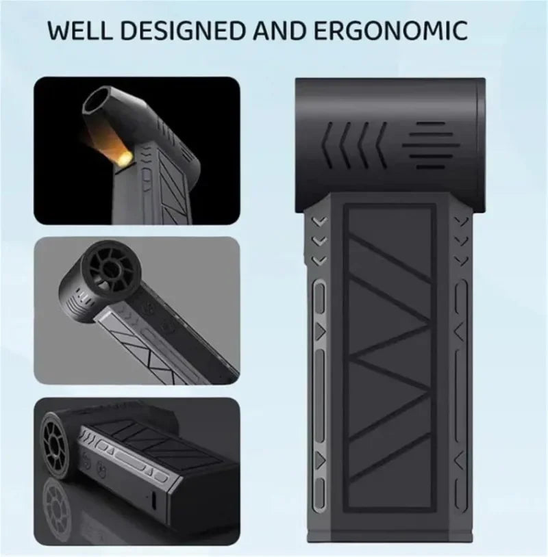 Turbofan 160000RPM High Power Jet Fan Air Duster Motor Variable Speed Dust Blower Brushless Clean Tool Handheld Air Mini Blower