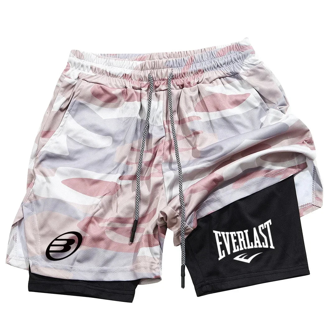 Men's fashionable shorts - Summer comfortable quick-drying sportswear - Men's dual-purpose shorts for fitness and jogging