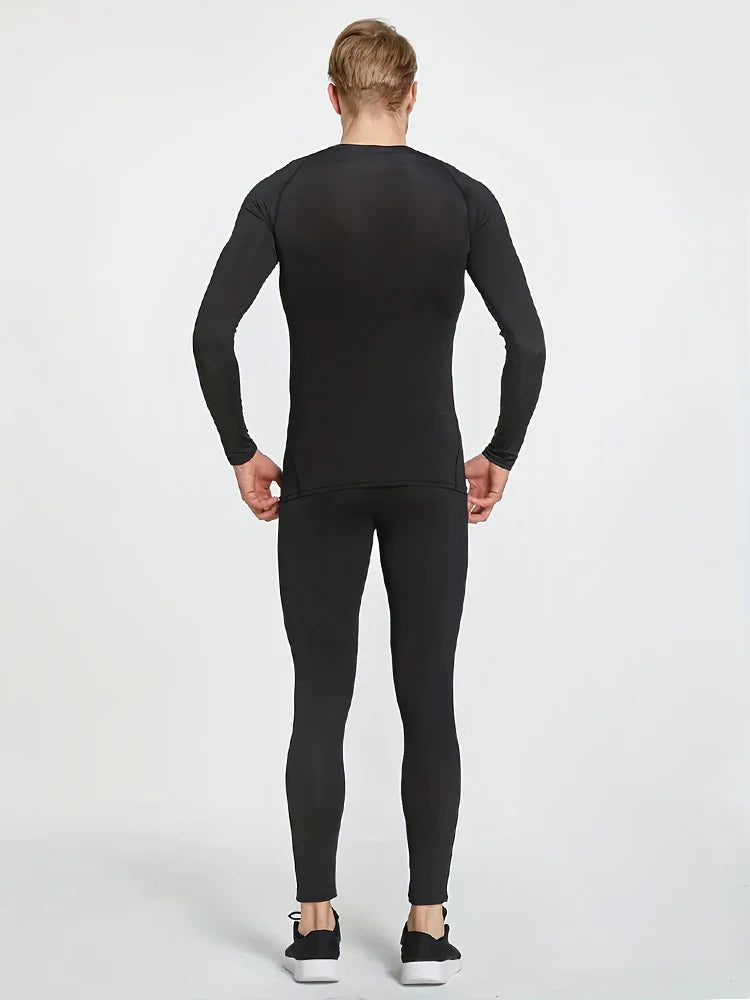 Compression Shirts Men's Rashguard Quick Dry Gym Fitness Shirts Spring Beach Surfing Athletic Sport Running Workout Tops Tees
