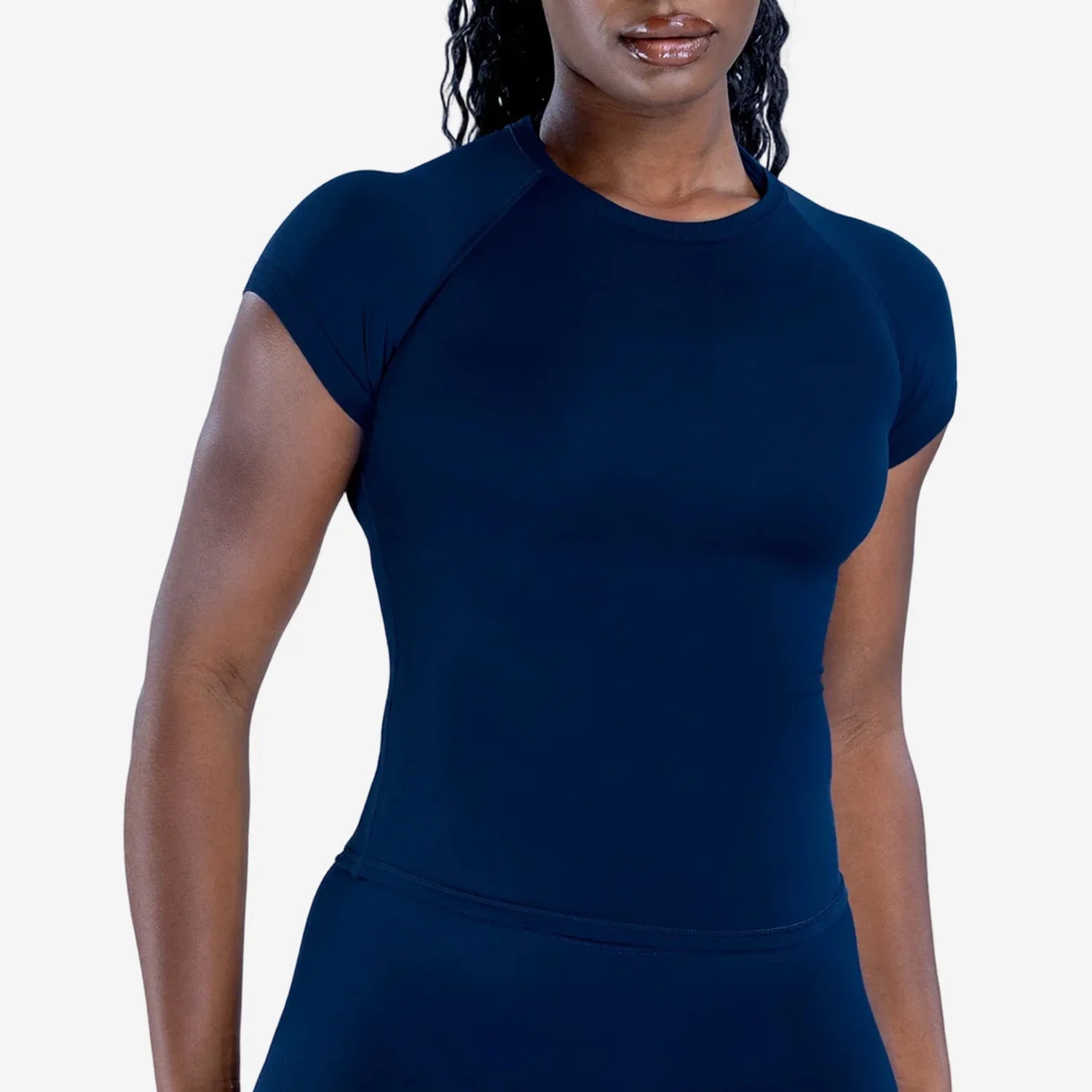 Yoga Shirts Women Fitness Impact Short Sleeve Top Gym Workout Sports Blouse Quick Dry Breathable Running Versatile Solid Color