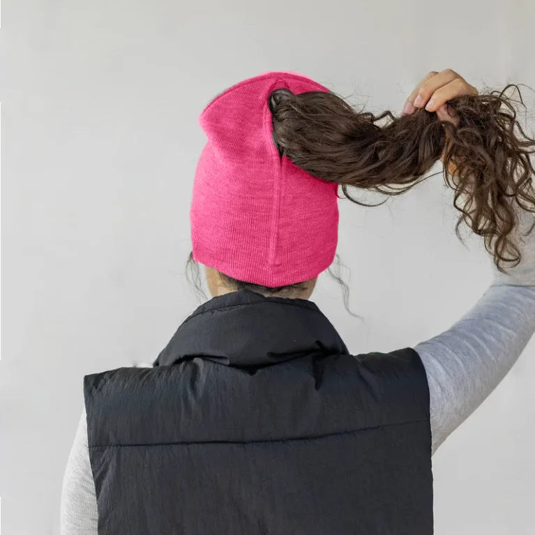 Women's Hats for Autumn&Winter-Comfortable Stylish Versatile Warm-Keeping Hairstyle-Protecting Knitted Satin Woolen Hats