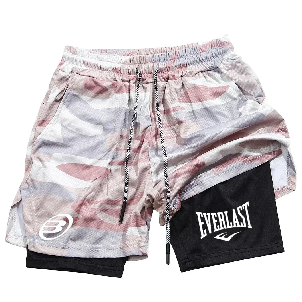Men's fashionable shorts - Summer comfortable quick-drying sportswear - Men's dual-purpose shorts for fitness and jogging