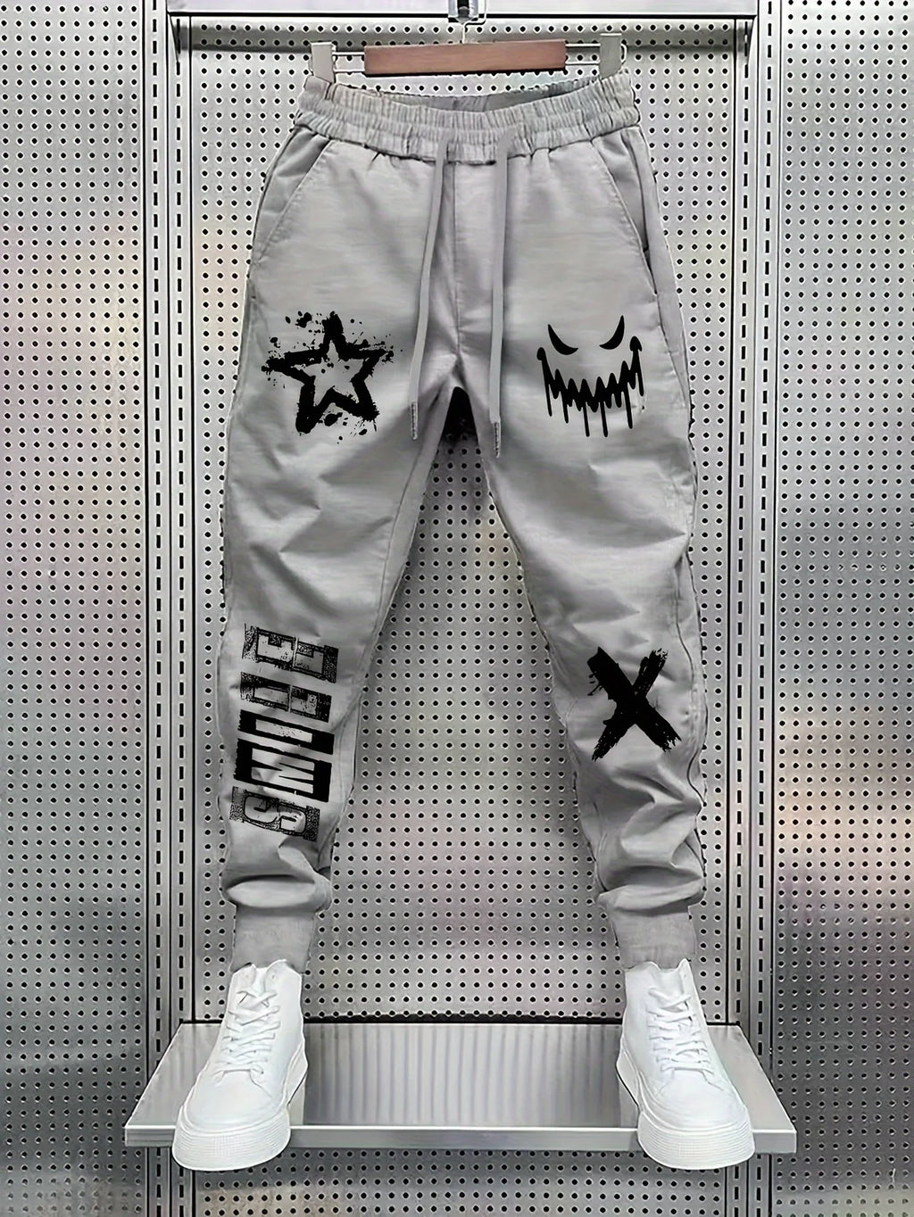 Men'S Trendy Printed Casual Fashion Pants Suitable For Outdoor Dates, Shopping, And Sports