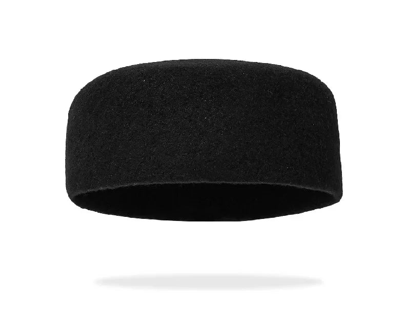 Muslim Hats for Men Red Black Berets Real Wool Elegant Headwear Islamic Hijabs Dancing Party Outdoor Prayer Caps African Hat
