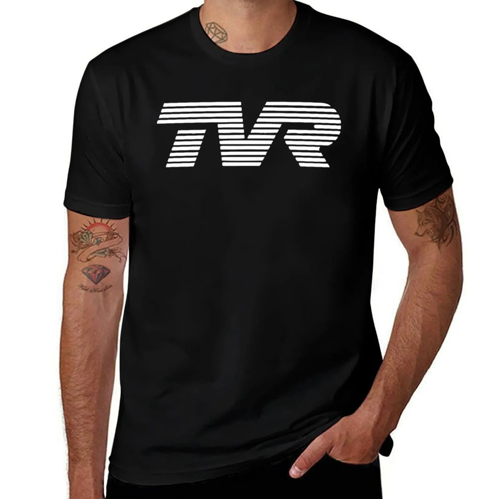 logo Tvr shirt t classic T-Shirt Trendy Print Short Sleeve T-Shirt