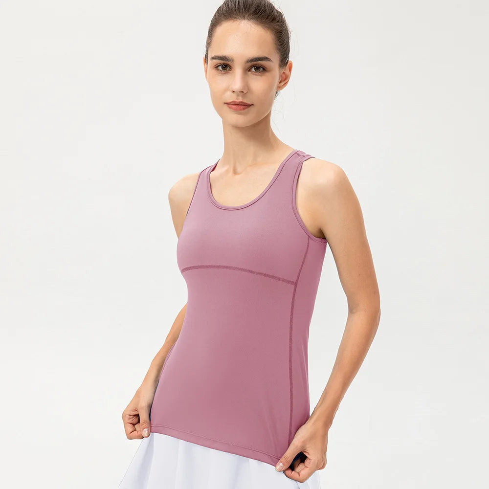 Yoga Shirt Sport Running  Quick Dry Vest High elasticity Tight fitting fitness Women GYM Clothing bodybuilding T shirt