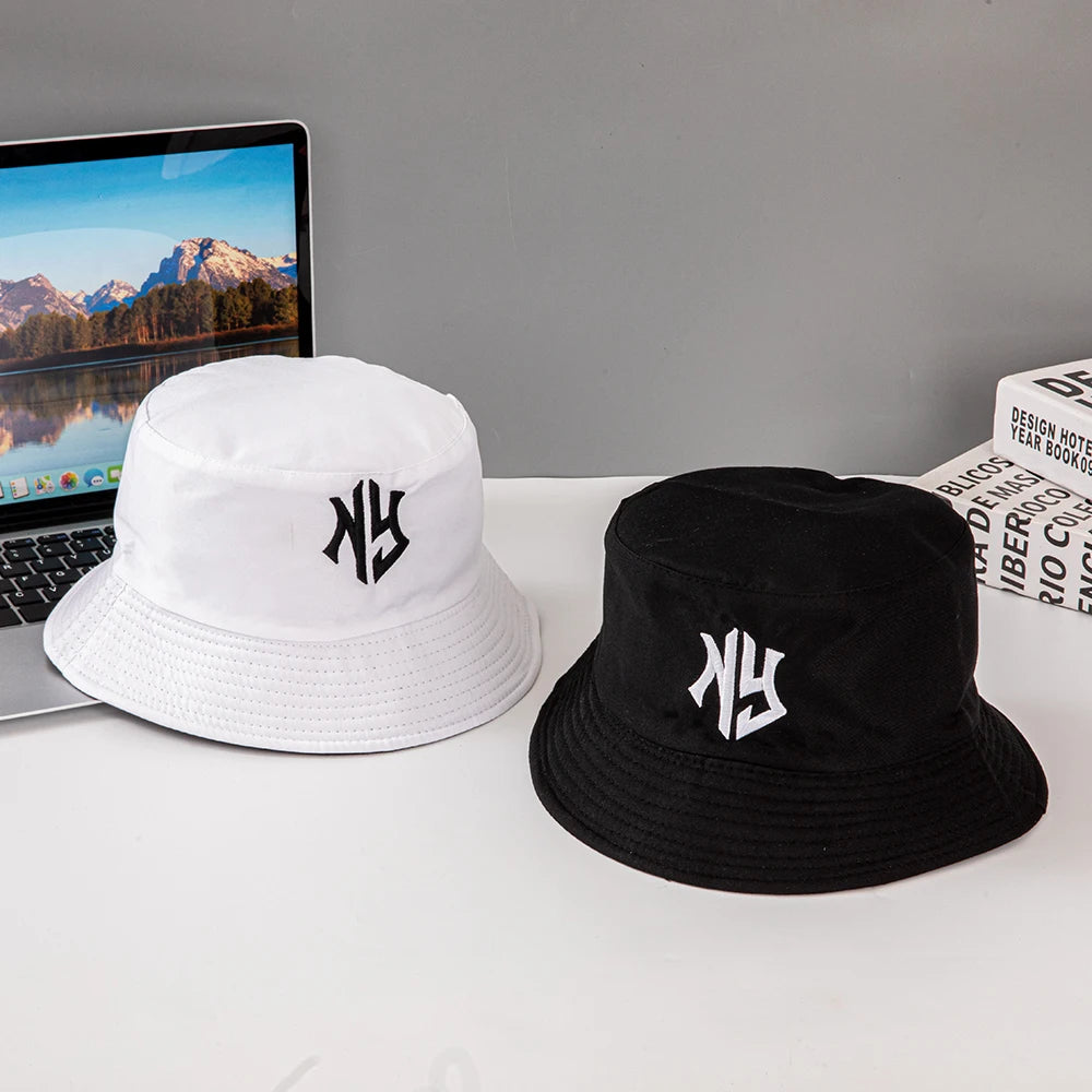 New trendy fisherman hats and sun hats for both men and women, sporty and casual couple hats, large brims for all four seasons i