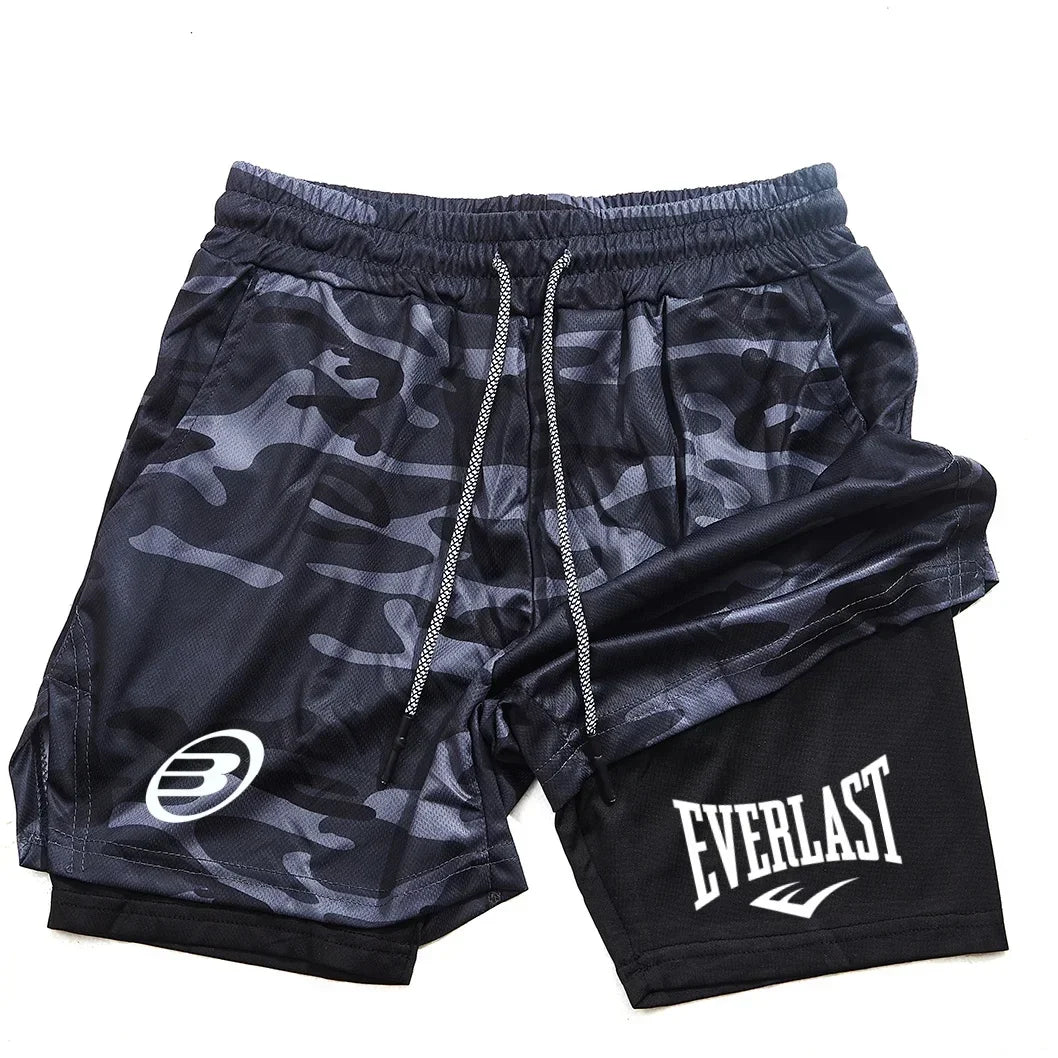 Men's fashionable shorts - Summer comfortable quick-drying sportswear - Men's dual-purpose shorts for fitness and jogging