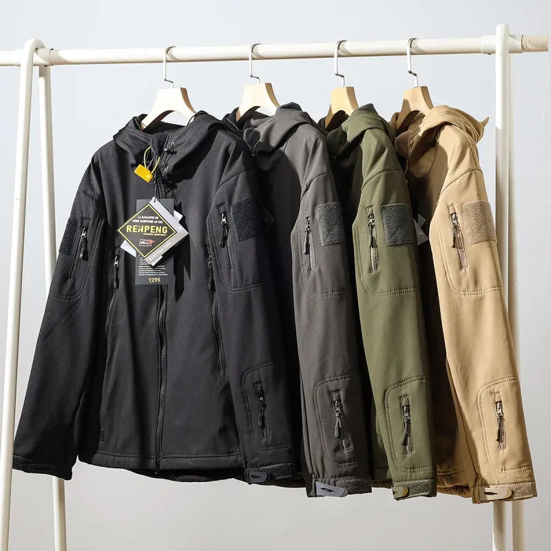 Autumn and Winter Outdoor Jackets: Rock Climbing, Hiking, Camping, Fishing, Mountain Climbing, Traveling Thick-insulated Jackets