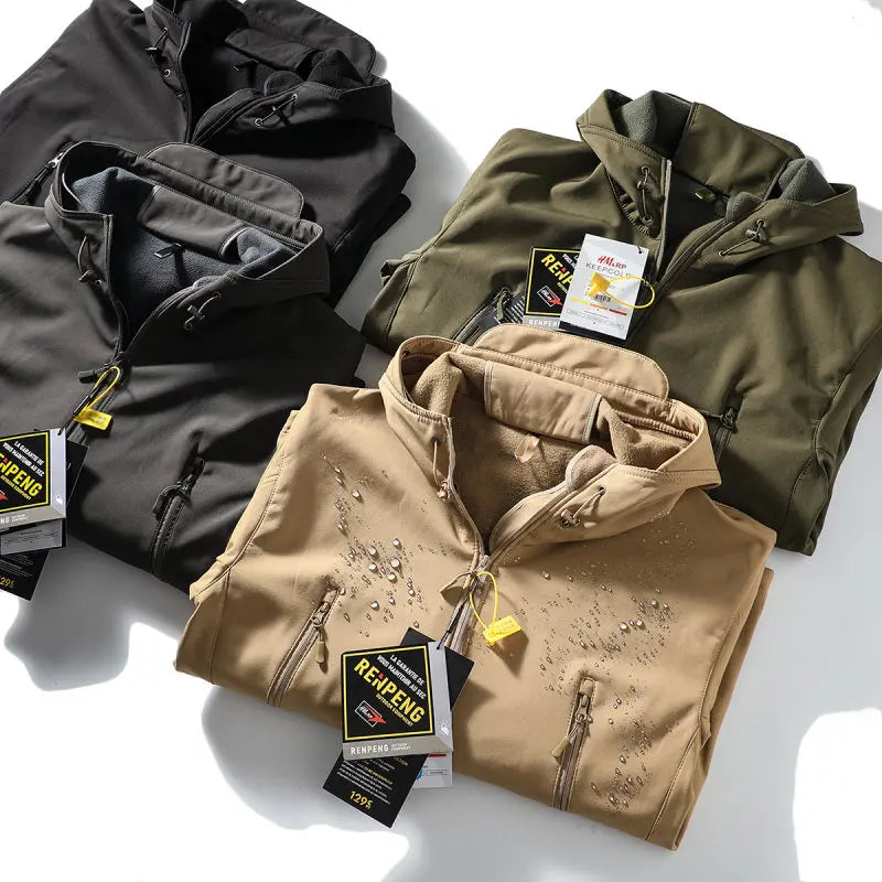 Autumn and Winter Outdoor Jackets: Rock Climbing, Hiking, Camping, Fishing, Mountain Climbing, Traveling Thick-insulated Jackets