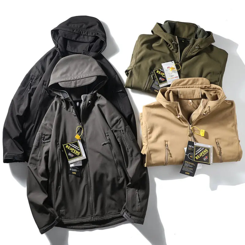Autumn and Winter Outdoor Jackets: Rock Climbing, Hiking, Camping, Fishing, Mountain Climbing, Traveling Thick-insulated Jackets