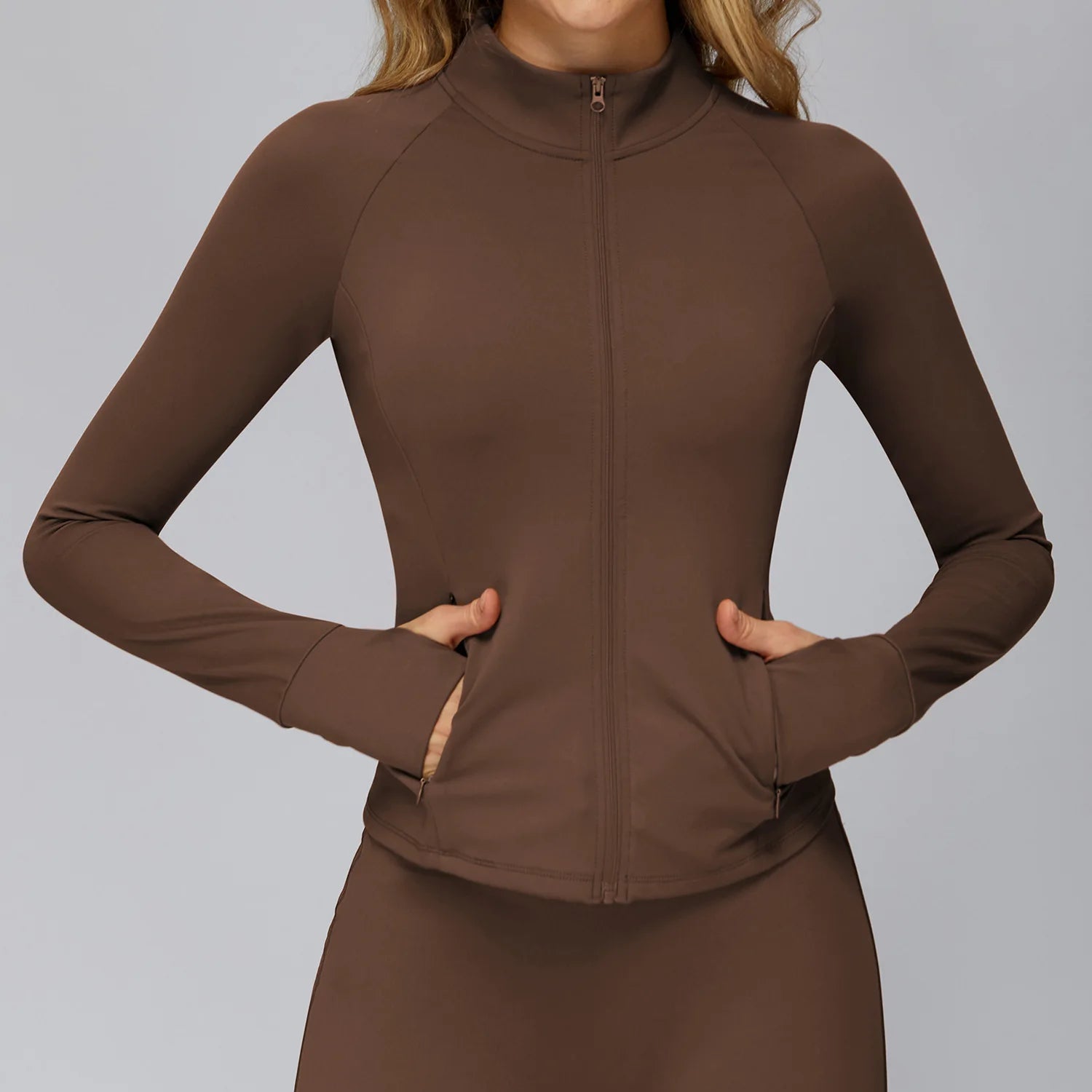 Women's Yoga Shirts Gym Workout Tops Sports Long Sleeve Fitness Zipper Coats Female Quick Dry Outdoor Sports Jacket Gym Clothes