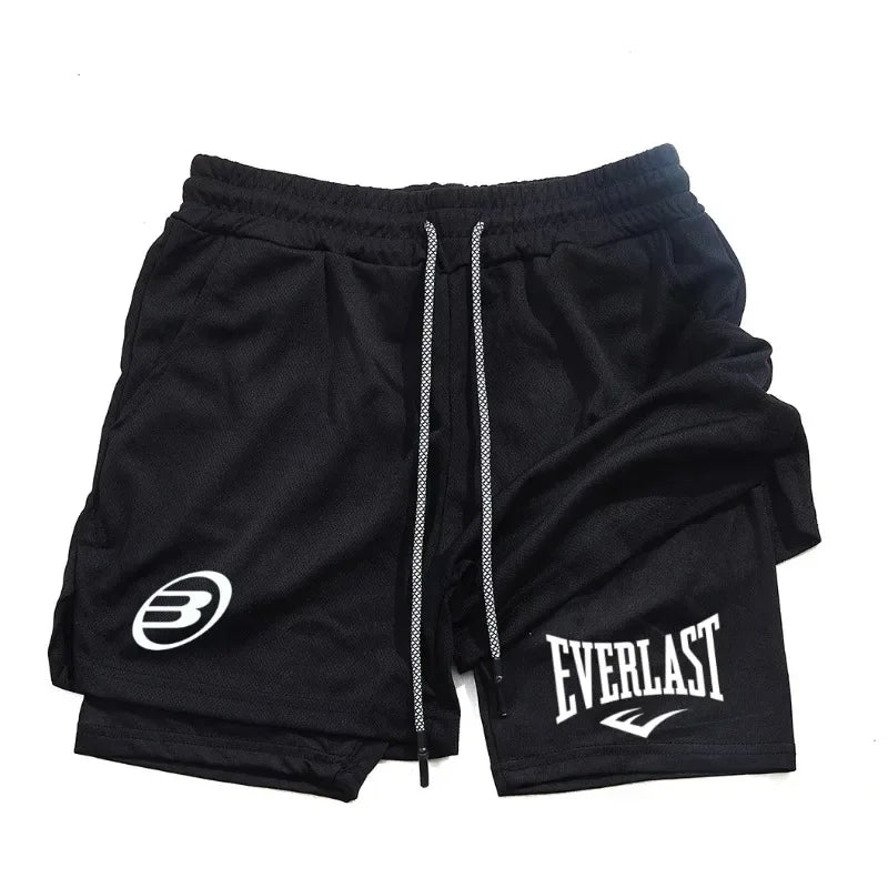 Men's fashionable shorts - Summer comfortable quick-drying sportswear - Men's dual-purpose shorts for fitness and jogging