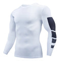 Gym Sports T-shirts for Men Long Sleeve Tights Boxing Sportswear Breathable Quick Dry Fitness Tops Male Outdoor Training Clothes